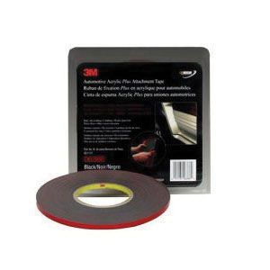 1/4 Automotive Acrylic Attachment Tape (Black)